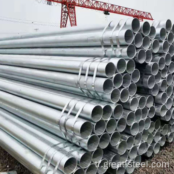 A105 A106 A36 A53 Galvanizli Çelik Yuvarlak Tüp